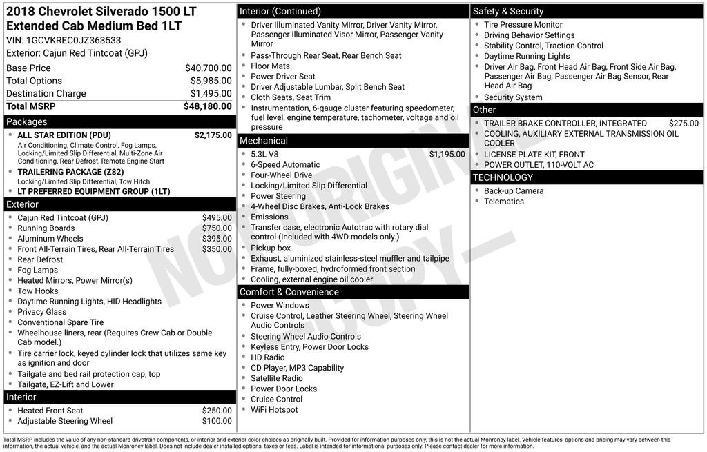 Used 2018 Chevrolet Silverado 1500 LT w/ All Star Edition image 37