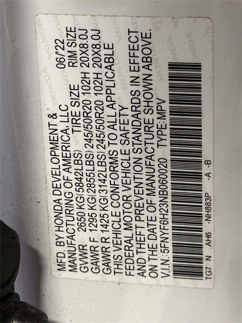 Certified 2022 Honda Pilot Special Edition image 31