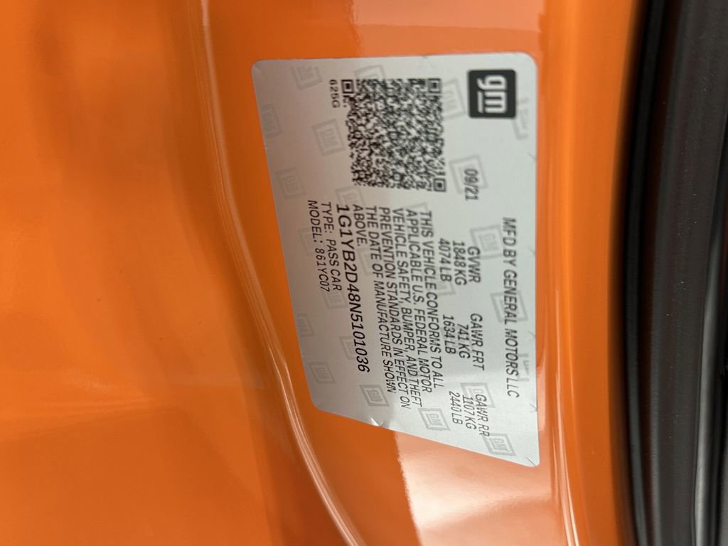 Used 2022 Chevrolet Corvette Stingray Preferred Cpe w/ Z51 Performance Package image 33