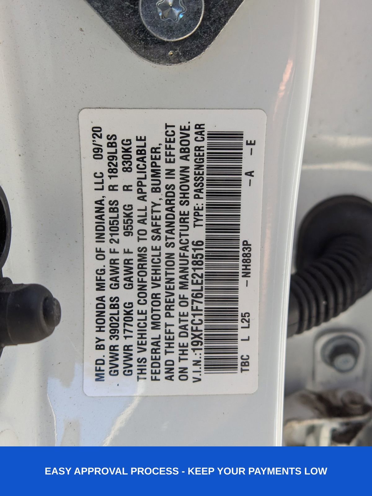 Used 2020 Honda Civic EX-L image 21