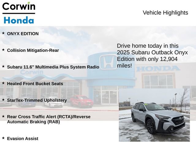Used 2025 Subaru Outback Onyx Edition image 6