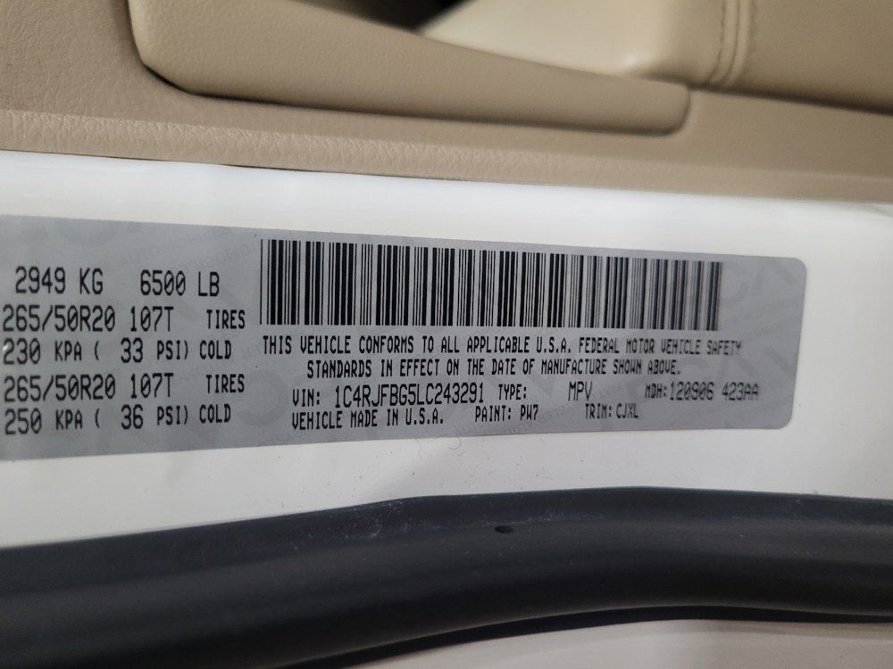 Used 2020 Jeep Grand Cherokee Limited AWD/4WD image 33
