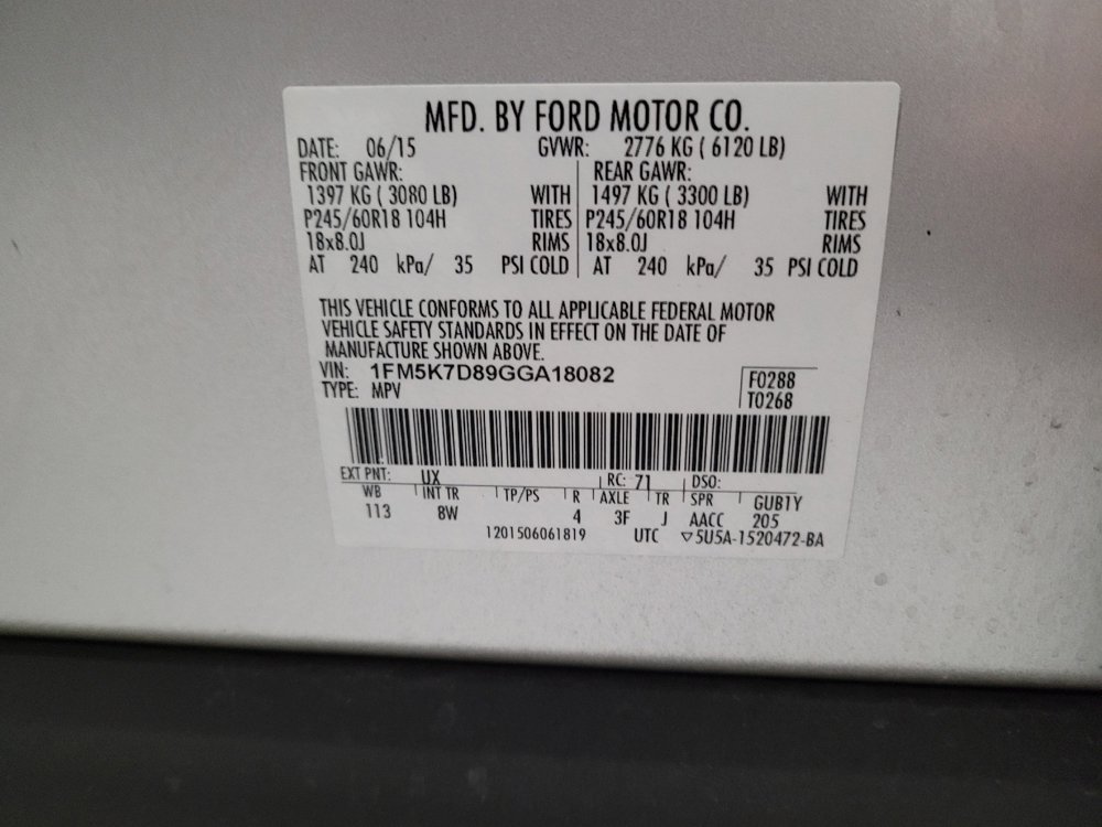 Used 2016 Ford Explorer XLT w/ Equipment Group 201A FWD image 33