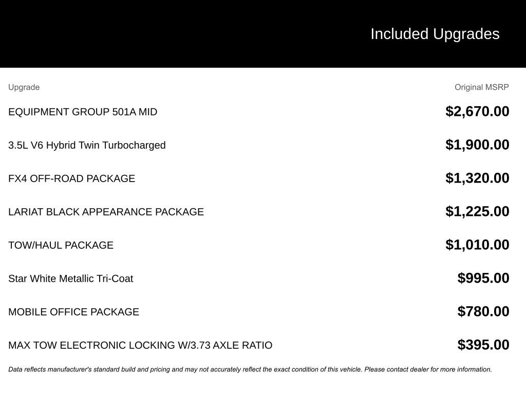 Used 2025 Ford F150 Lariat w/ Equipment Group 501A Mid image 4