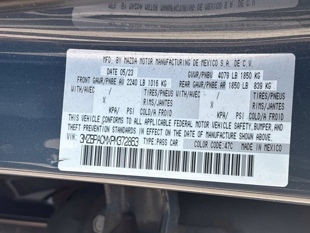 Certified 2023 MAZDA MAZDA3 s FWD image 32