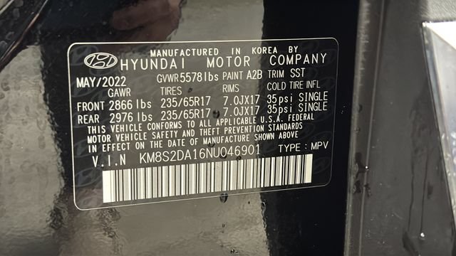 Used 2022 Hyundai Santa Fe Blue w/ Cargo Package AWD/4WD image 28