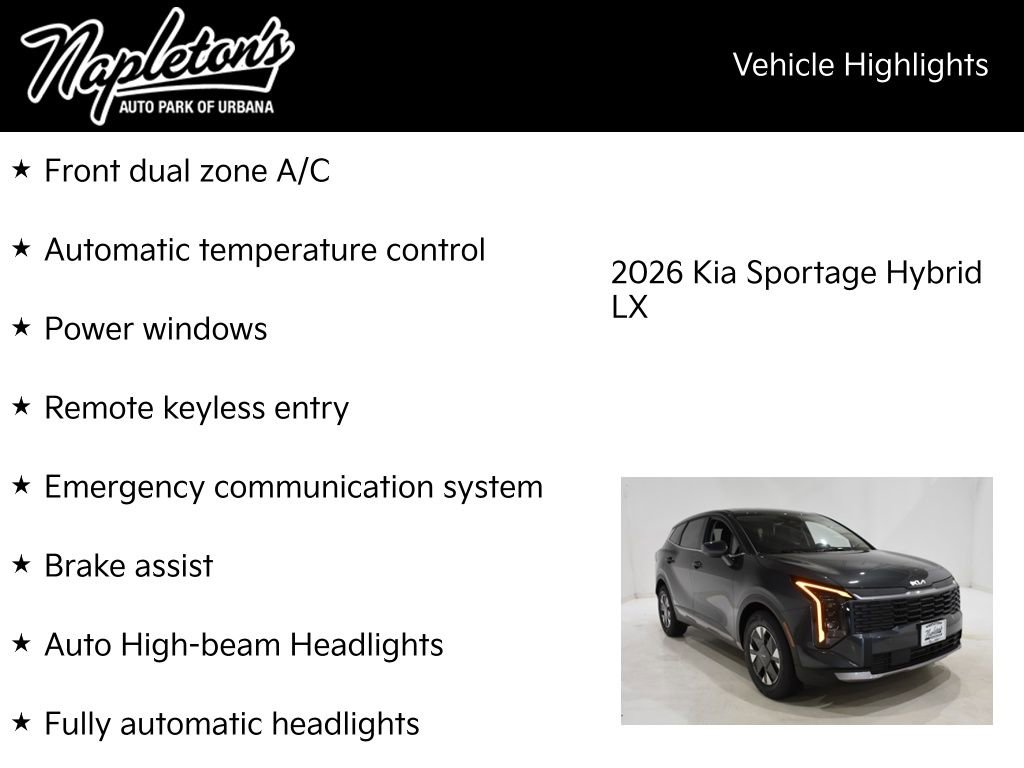 New 2026 Kia Sportage LX image 15