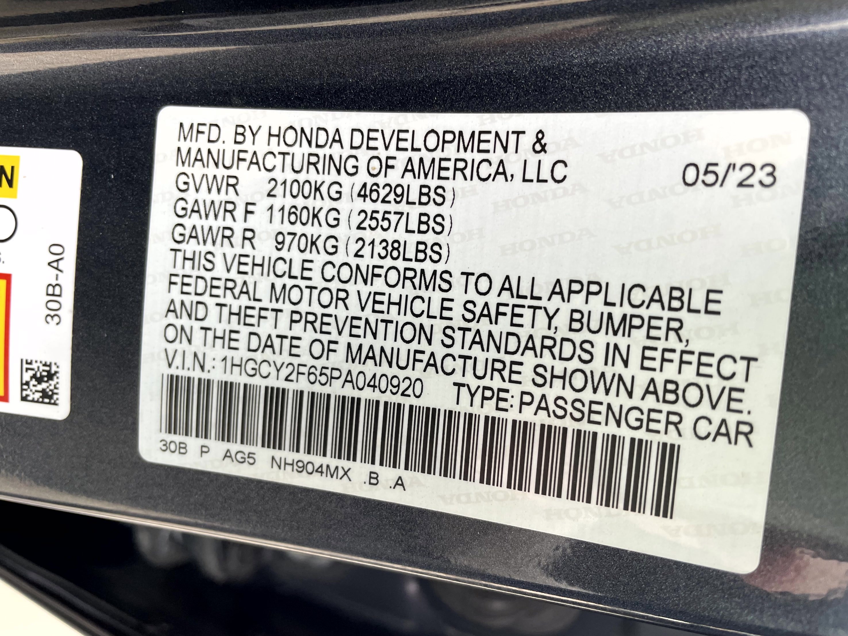 Certified 2023 Honda Accord EX-L image 22