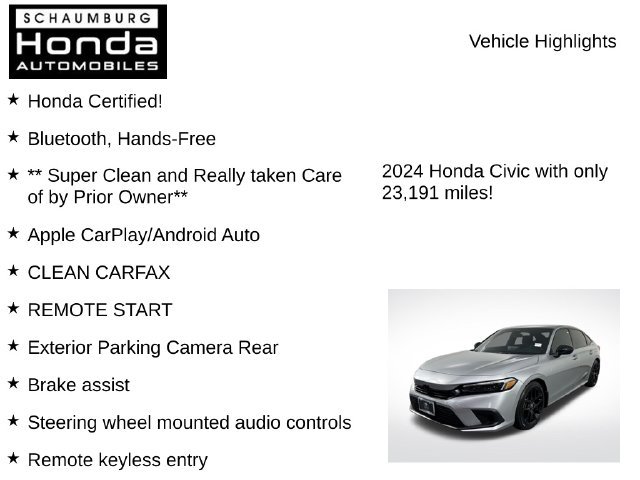 Certified 2024 Honda Civic Sport image 14
