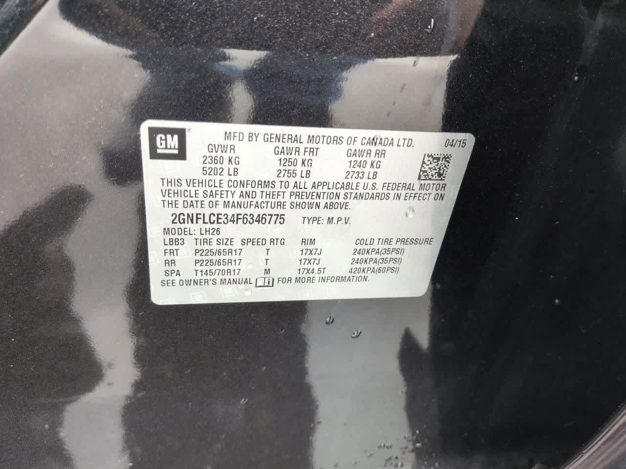 Used 2015 Chevrolet Equinox LT w/ Power Convenience Package FWD image 35