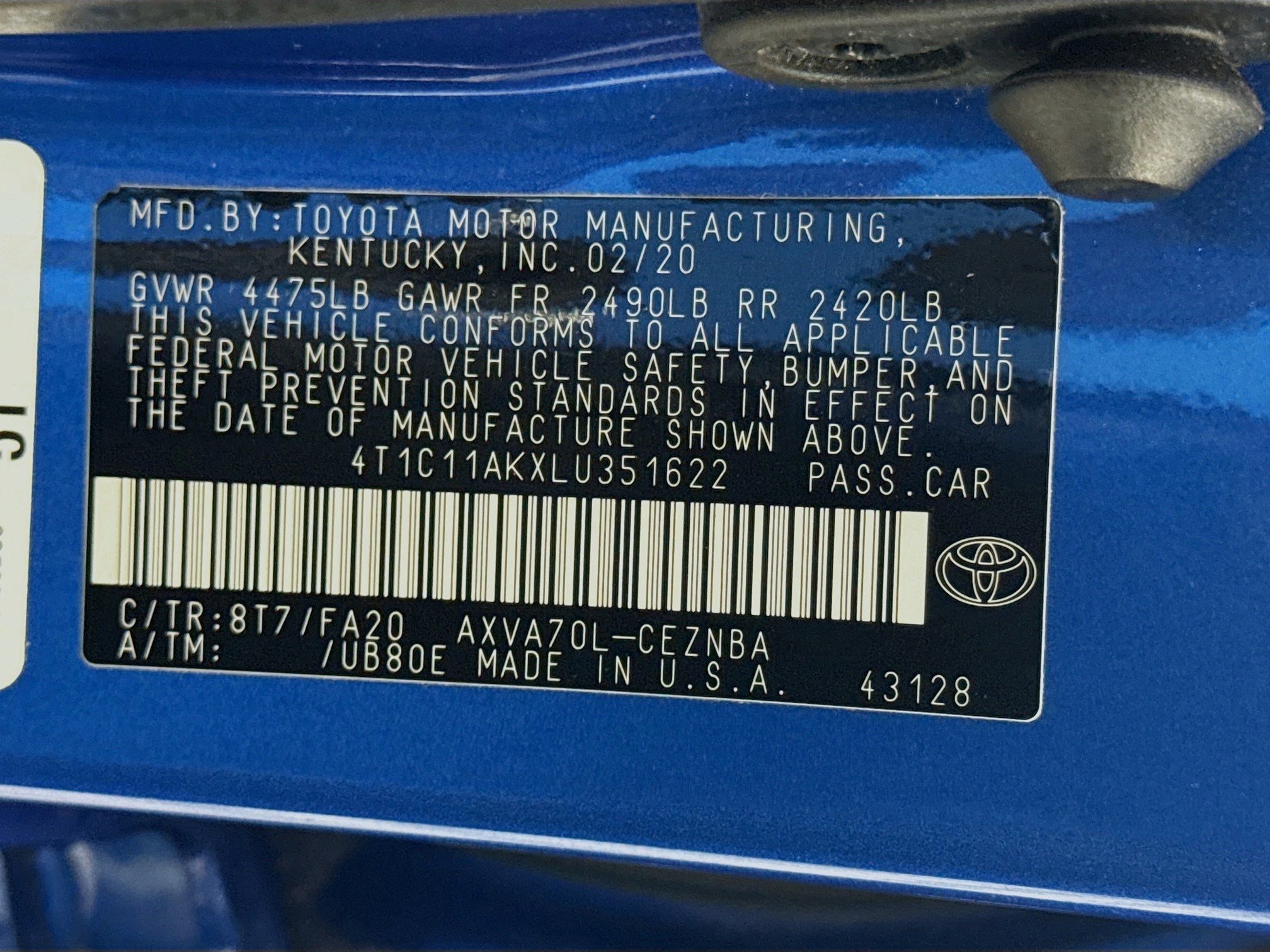 Used 2020 Toyota Camry LE w/ Carpet Mat Package image 39