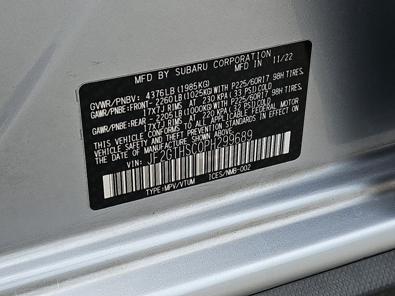 Certified 2023 Subaru Crosstrek 2.5i Sport AWD/4WD image 43