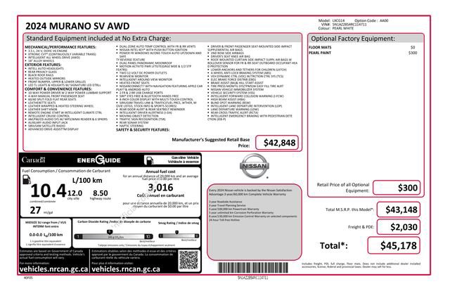 Used 2024 Nissan Murano SV image 6