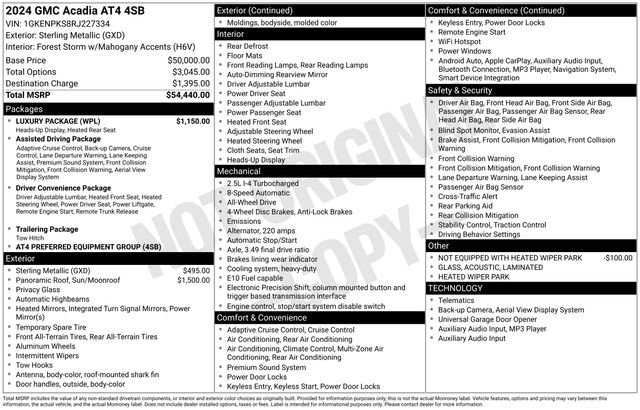 Used 2024 GMC Acadia AT4 w/ Luxury Package image 42
