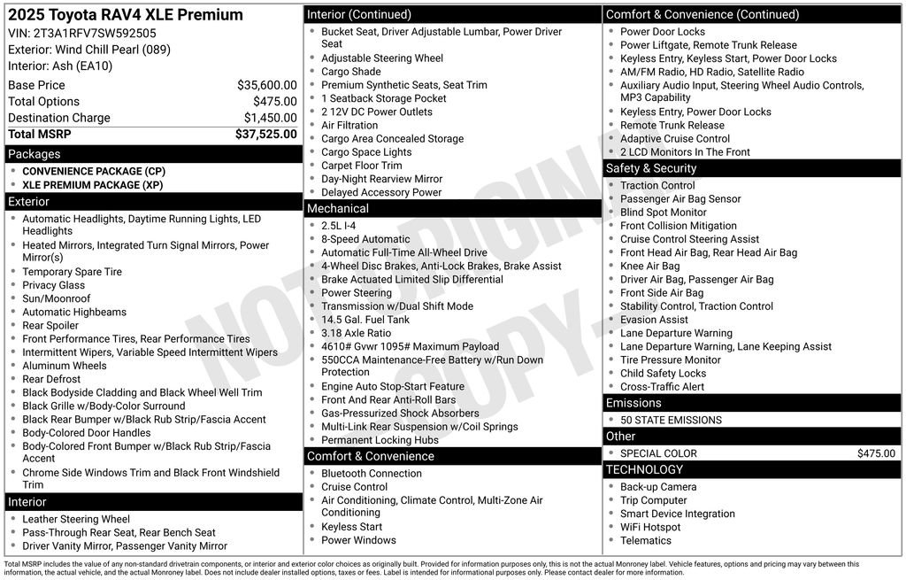 Used 2025 Toyota RAV4 XLE Premium image 30
