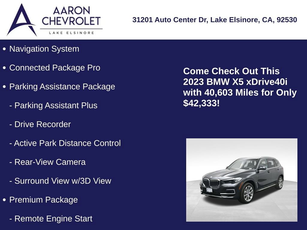 Used 2023 BMW X5 xDrive40i AWD/4WD image 5