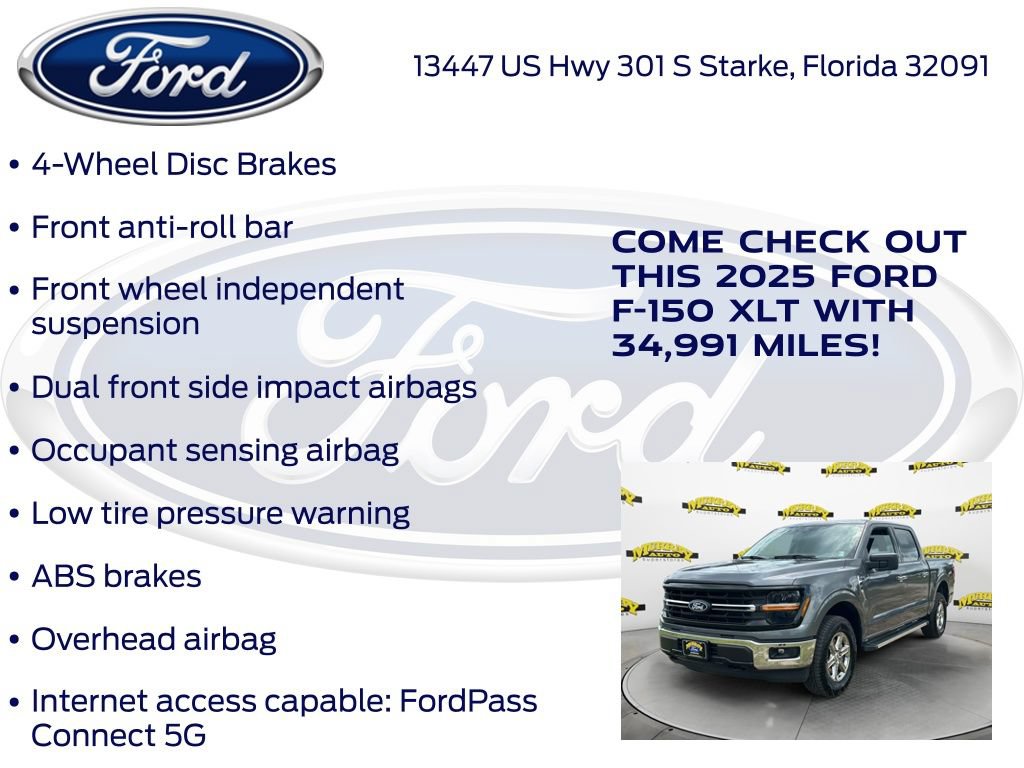 Used 2025 Ford F150 XLT w/ Equipment Group 301A Standard AWD/4WD image 32