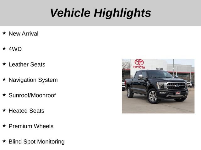 Used 2022 Ford F150 Platinum w/ Equipment Group 701A High image 5