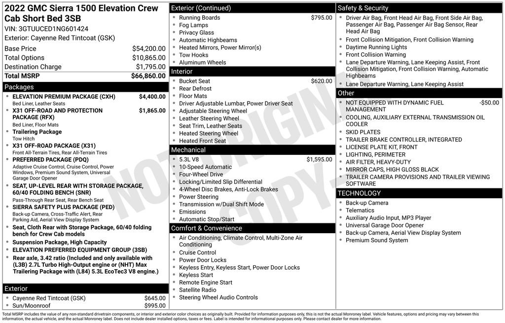 Used 2022 GMC Sierra 1500 Elevation w/ Elevation Premium Package image 6