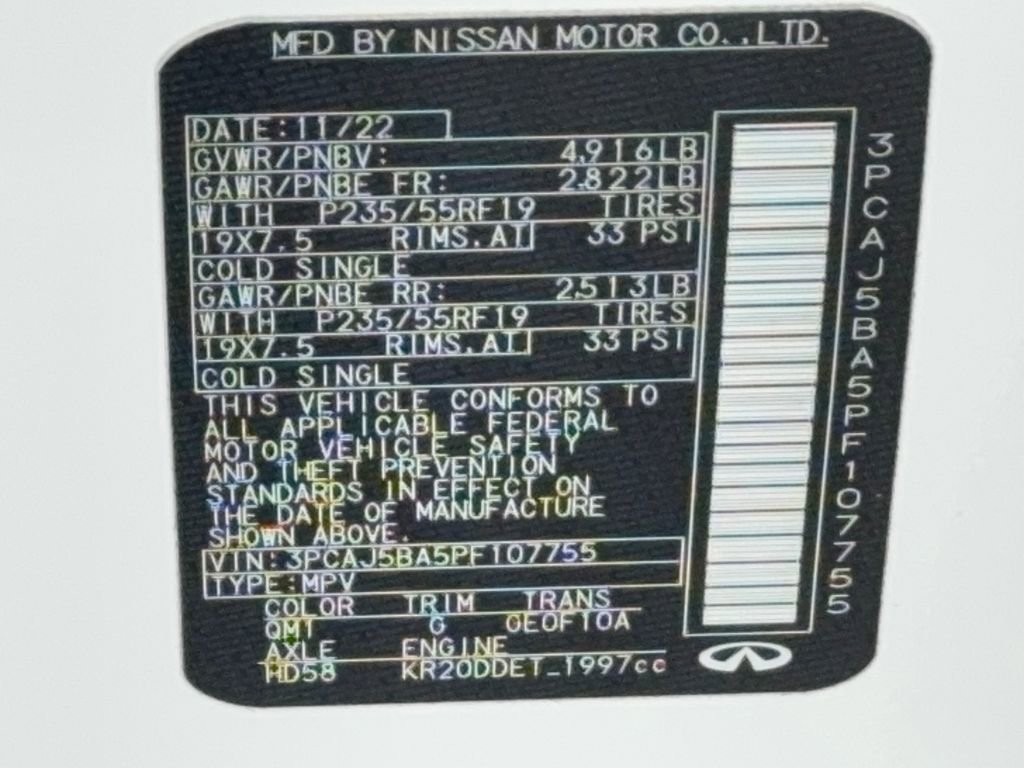 Used 2023 INFINITI QX50 Luxe image 51