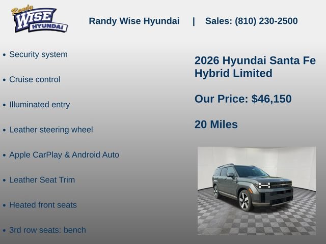 New 2026 Hyundai Santa Fe Limited AWD/4WD image 15