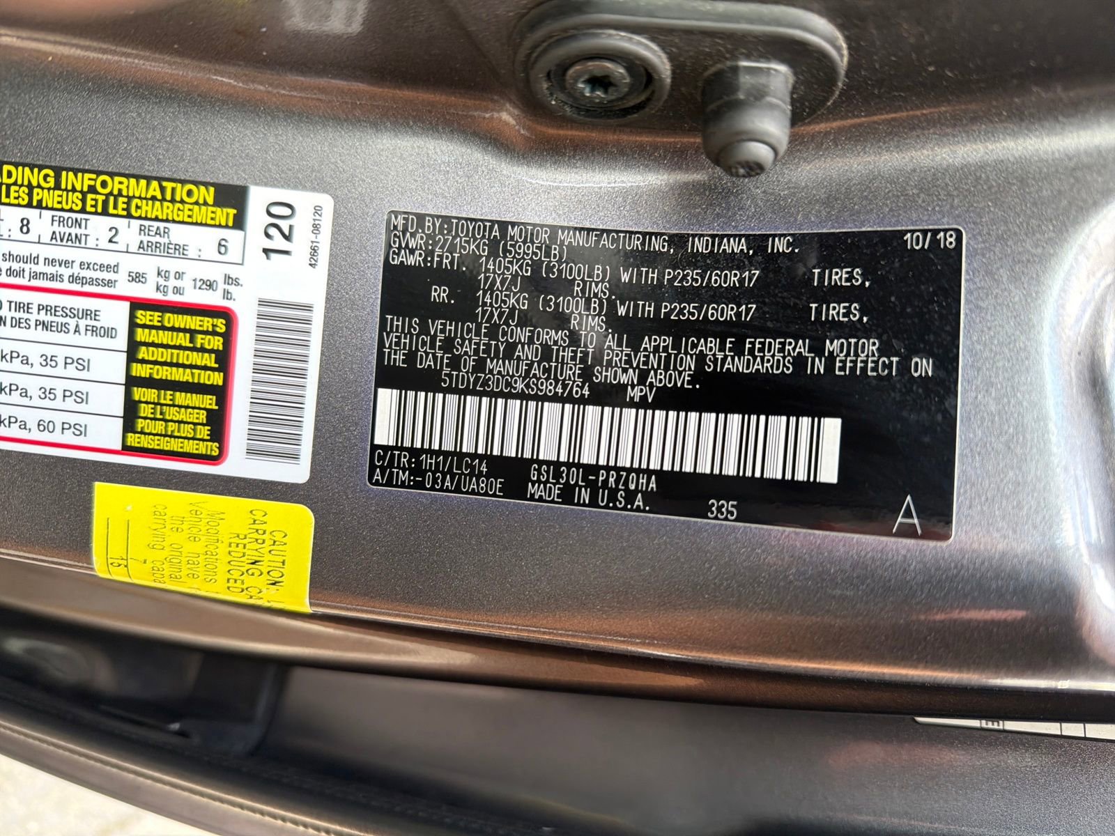 Used 2019 Toyota Sienna XLE FWD image 31