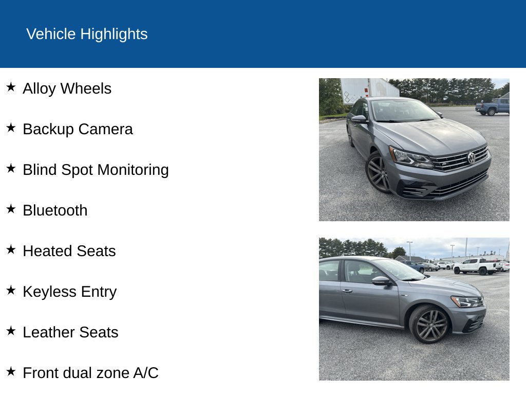 Used 2018 Volkswagen Passat 2.0T R-Line FWD image 2