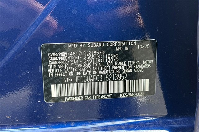 New 2026 Subaru Impreza 2.0i Sport image 24