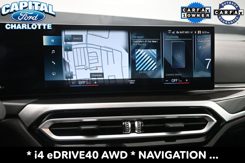 Used 2023 BMW i4 eDrive40 w/ Premium Package RWD image 12
