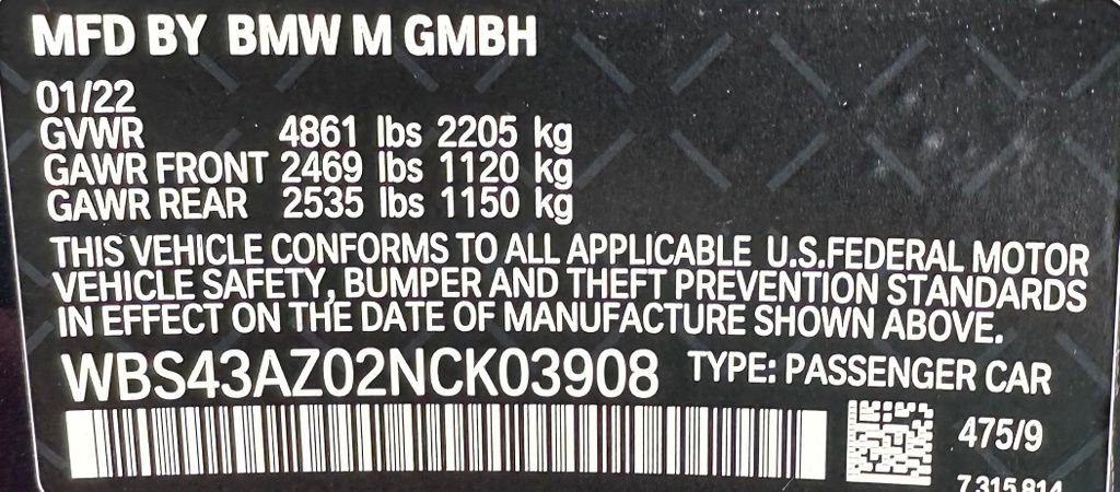 Used 2022 BMW M4 xDrive Competition w/ Executive Package AWD/4WD image 41