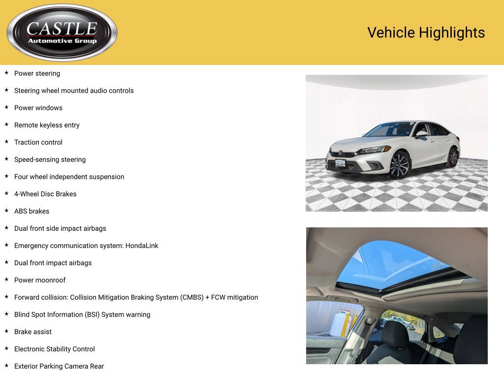Used 2022 Honda Civic EX image 4
