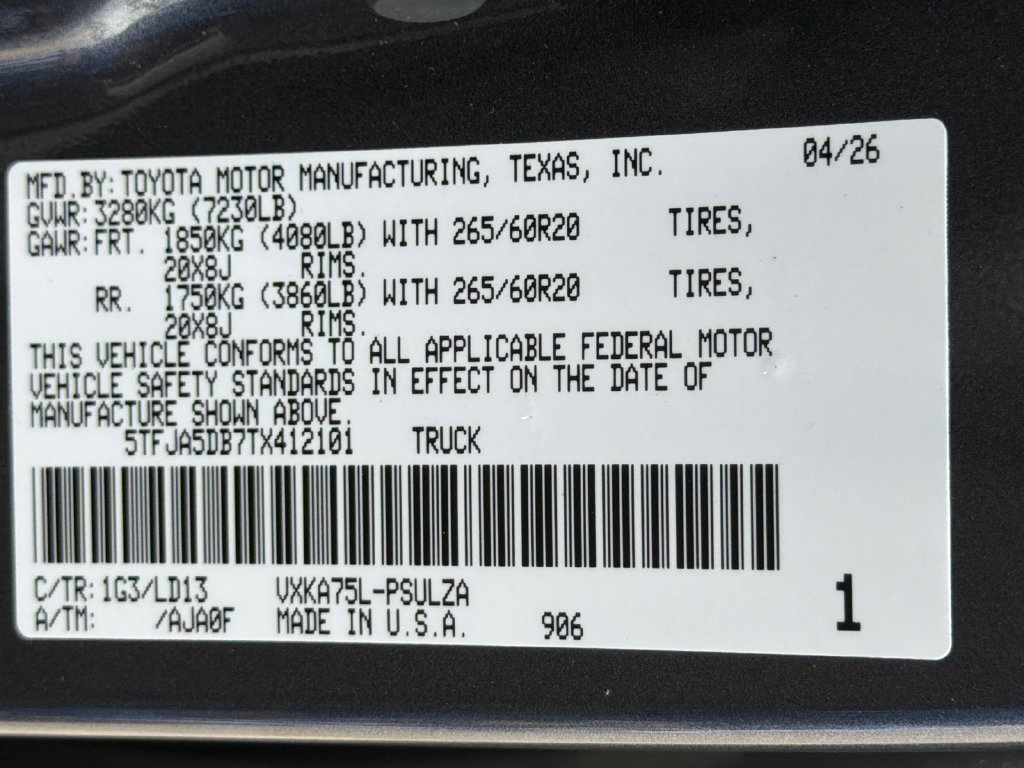 New 2026 Toyota Tundra Limited AWD/4WD image 37