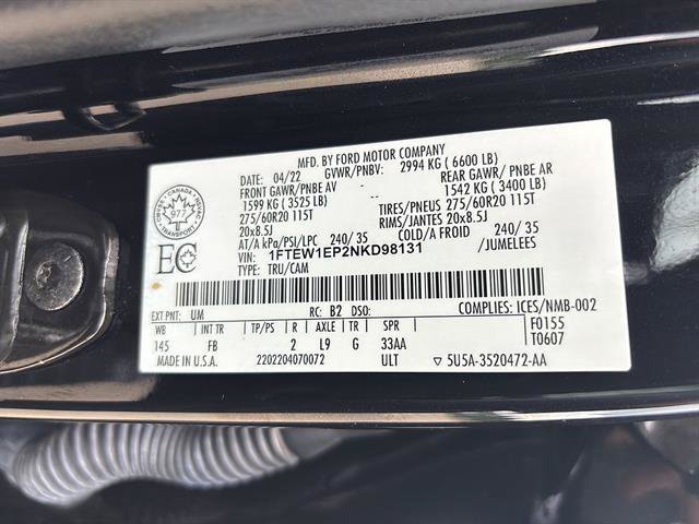 Used 2022 Ford F150 XLT w/ Equipment Group 302A High AWD/4WD image 20