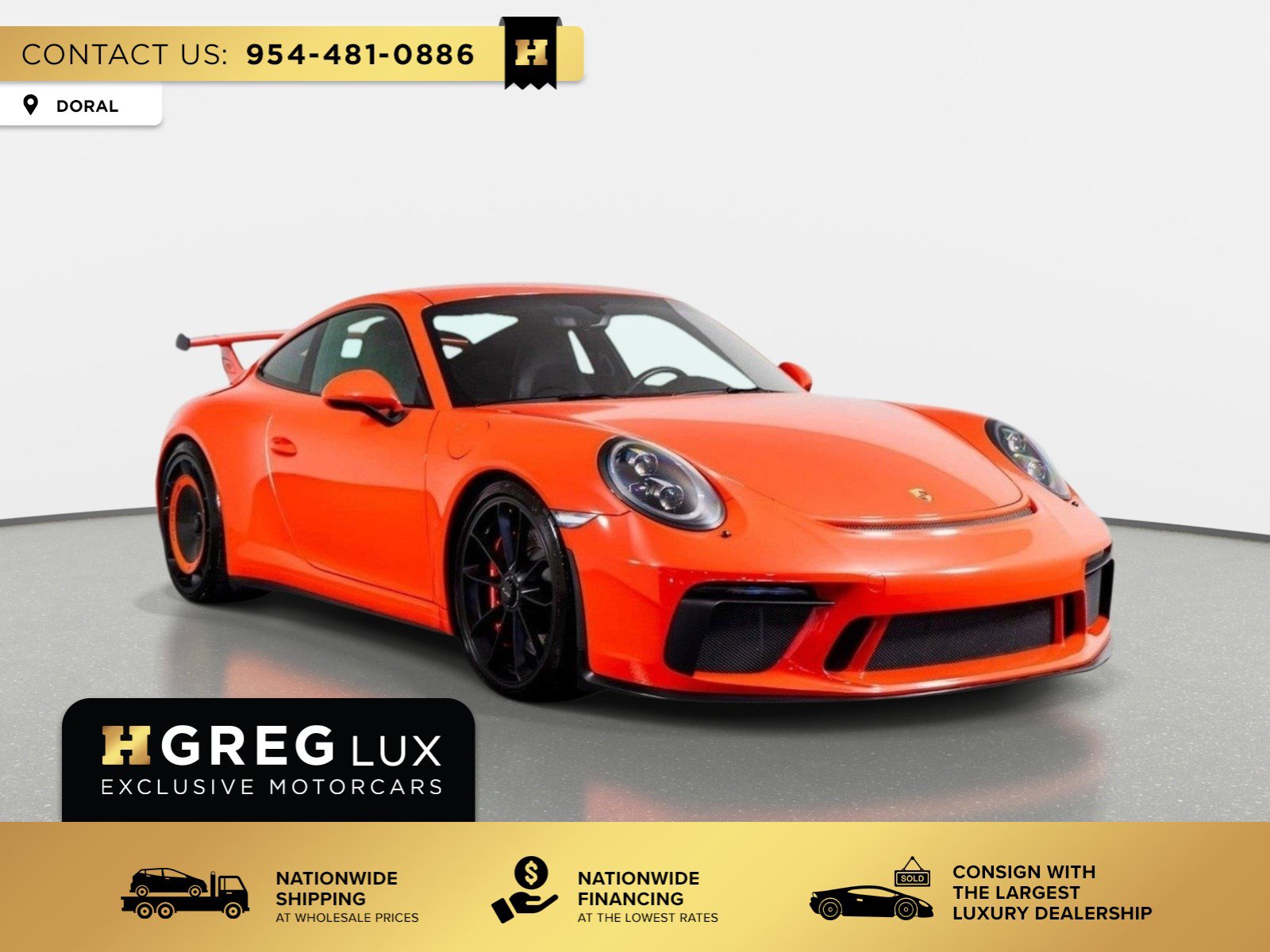 Used 2018 Porsche 911 GT3 RWD image 1