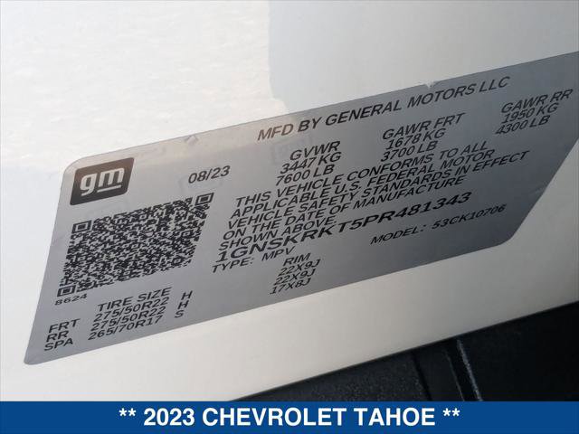 Used 2023 Chevrolet Tahoe RST w/ Luxury Package AWD/4WD image 25