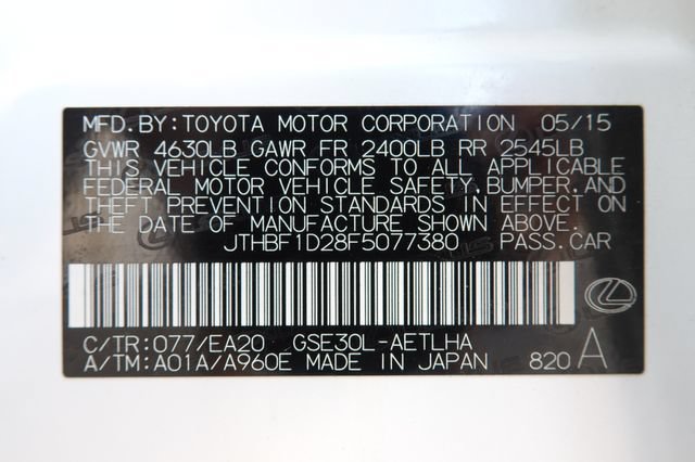 Used 2015 Lexus IS 250 w/ Navigation System Package RWD image 45