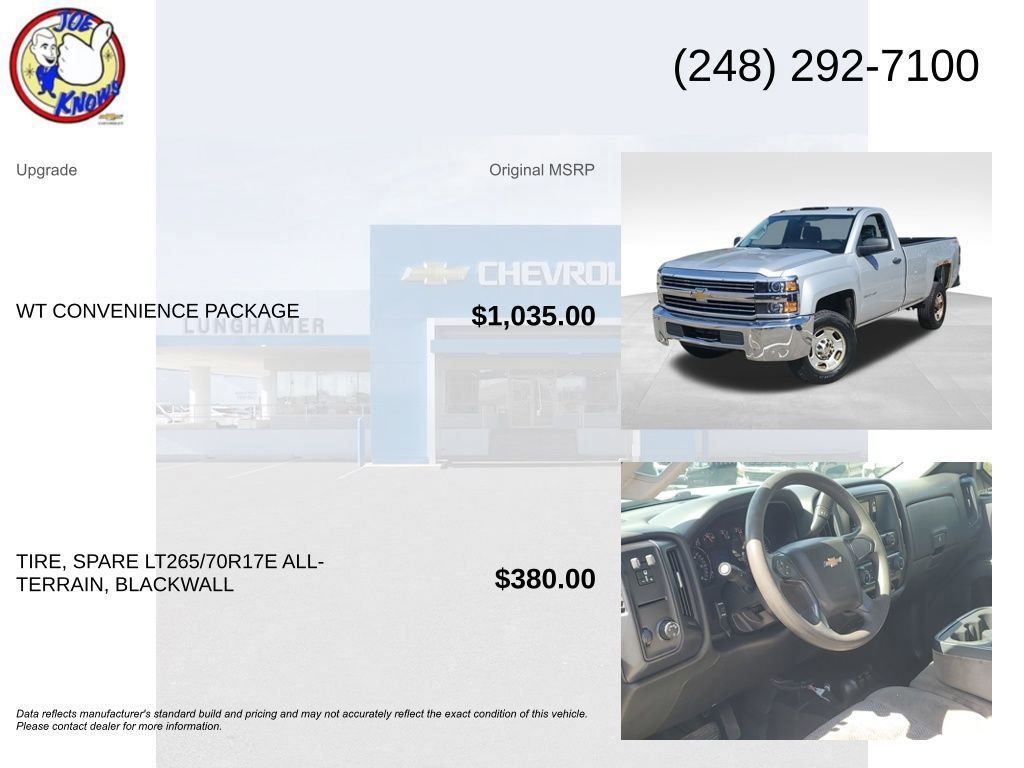 Used 2015 Chevrolet Silverado 2500 W/T w/ WT Convenience Package AWD/4WD image 5