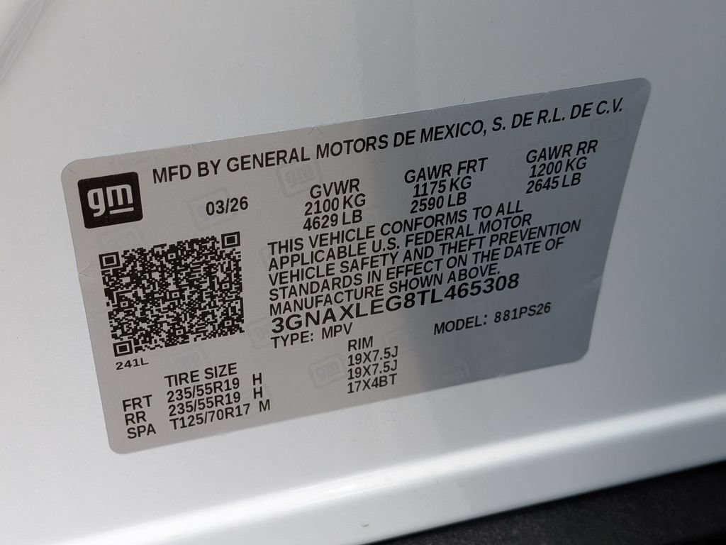 New 2026 Chevrolet Equinox RS w/ Safety and Technology Package FWD image 31