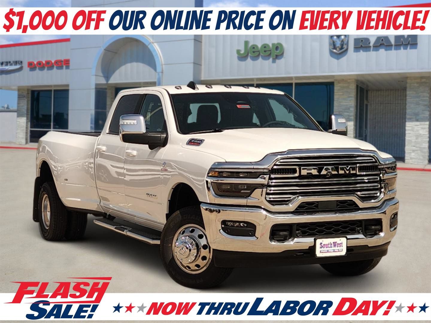 New 2026 RAM 3500 Laramie w/ Towing Technology Group AWD/4WD 360° Tour