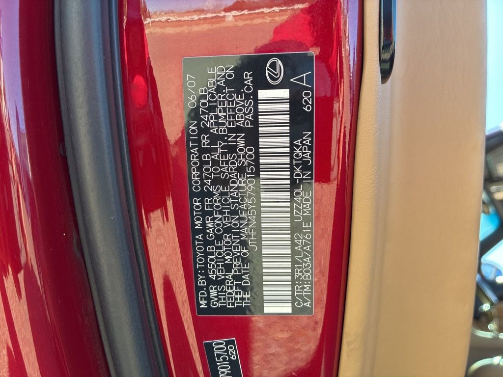 Used 2007 Lexus SC 430 Convertible image 28