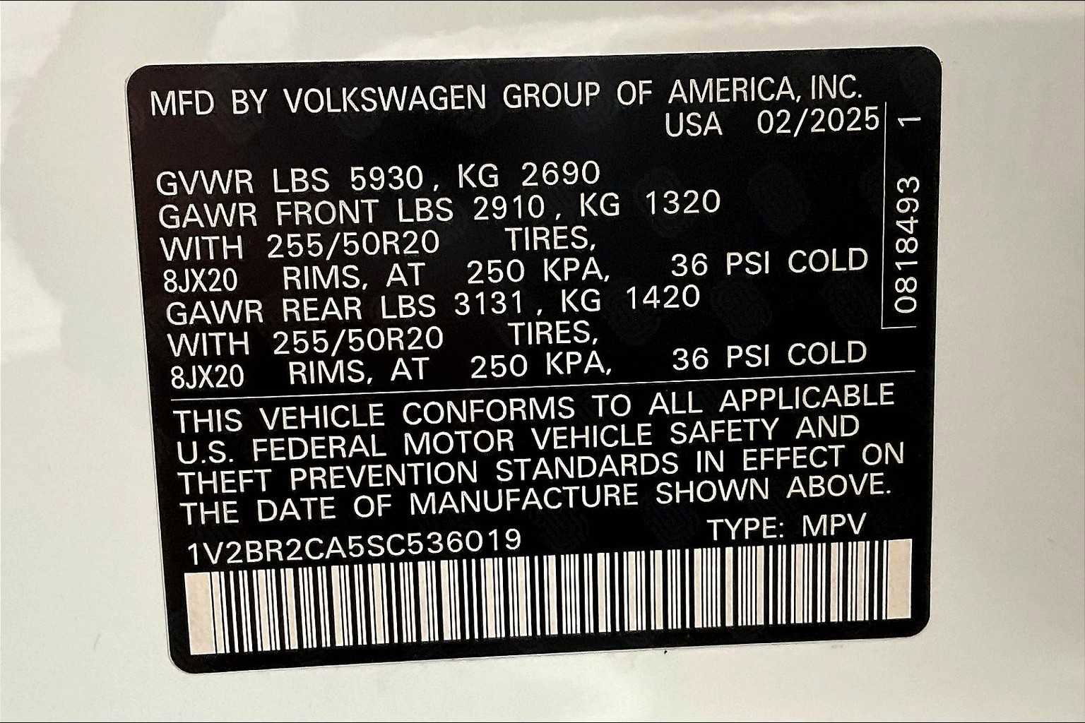 New 2025 Volkswagen Atlas SEL image 35