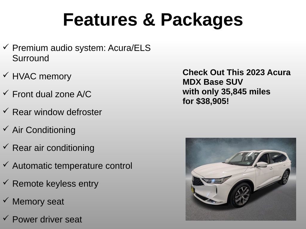 Used 2023 Acura MDX SH-AWD w/ Technology Package image 12