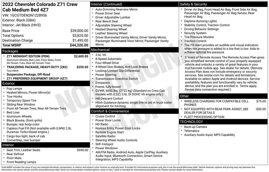 Used 2022 Chevrolet Colorado Z71 w/ Z71 Midnight Edition image 15