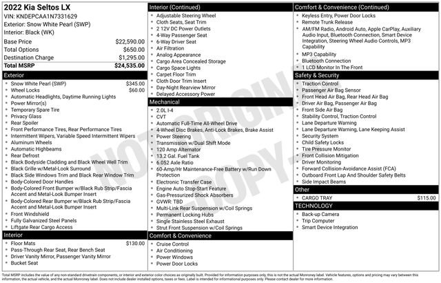 Used 2022 Kia Seltos LX image 23