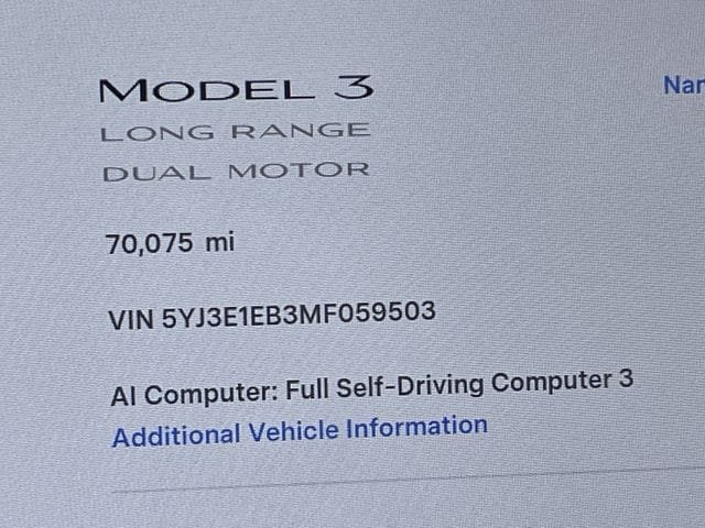 Used 2021 Tesla Model 3 Long Range AWD/4WD image 15
