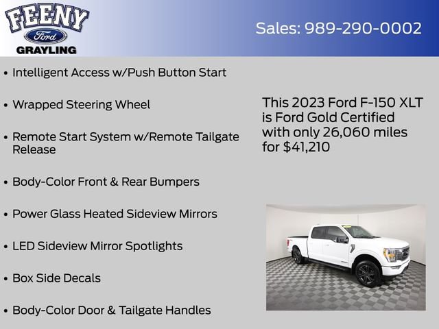 Certified 2023 Ford F150 XLT w/ Equipment Group 302A High image 26
