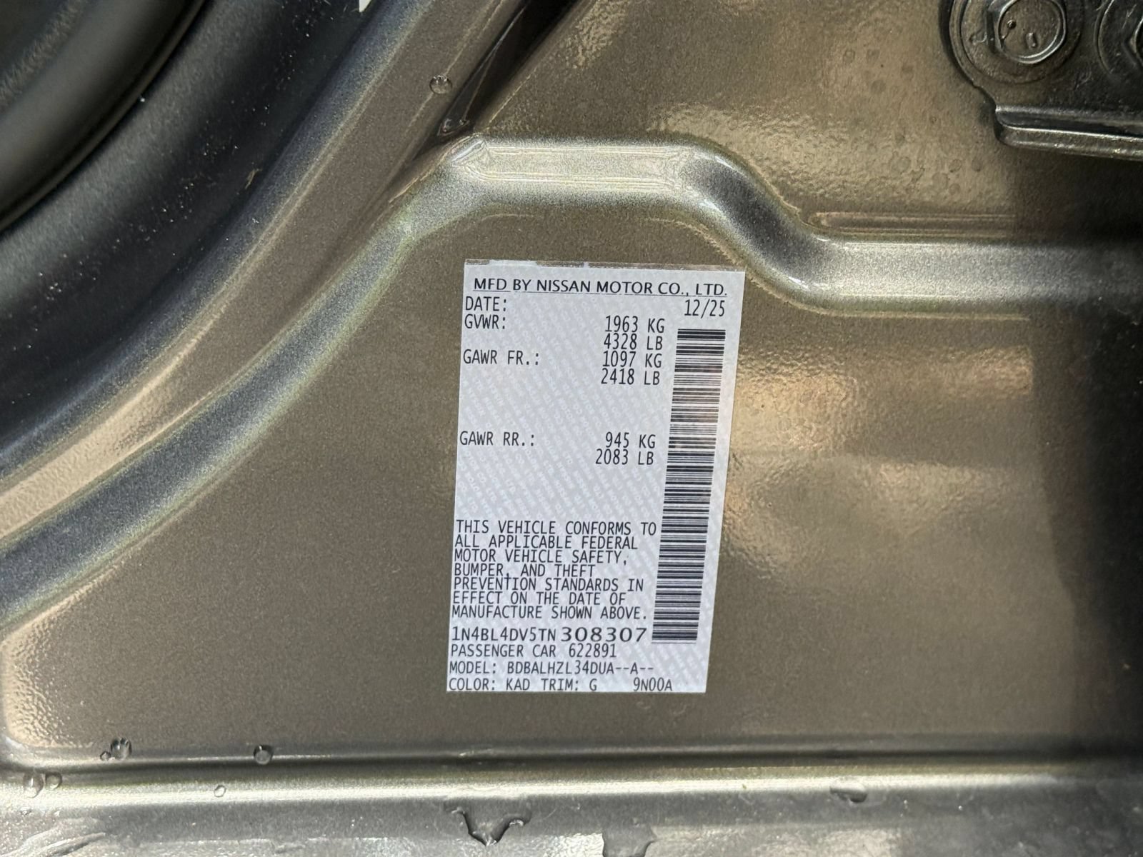 Used 2026 Nissan Altima 2.5 SV FWD image 26