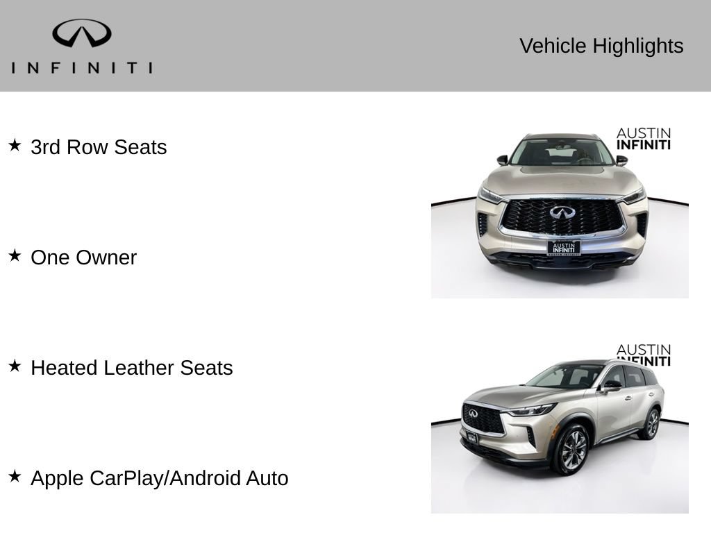 Certified 2023 INFINITI QX60 Luxe AWD/4WD image 3