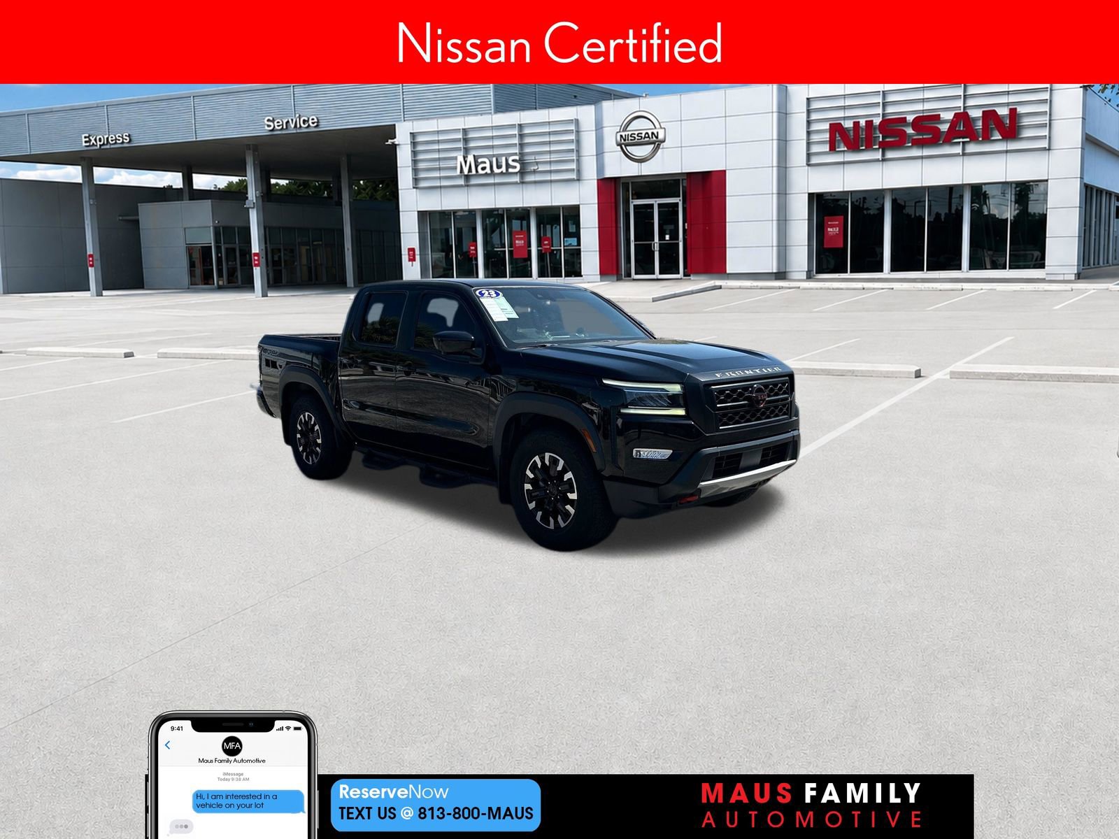 Certified 2023 Nissan Frontier Pro-X w/ Pro Convenience Package