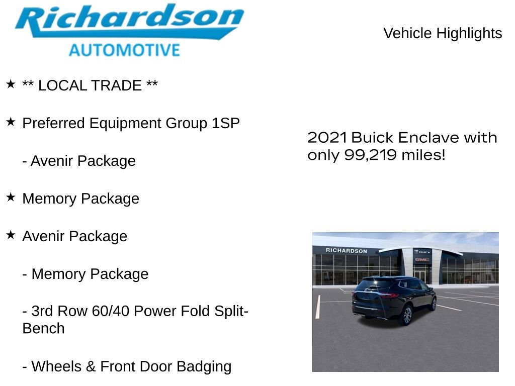 Used 2021 Buick Enclave Avenir w/ Avenir Technology Package FWD image 11